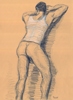  - "Erotic Life Drawings" - <i>Warning: Adult Content, please be 18 to view</i> Life Drawing - Color Pencil on Toned Paper