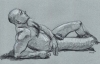  - "Erotic Life Drawings" - <i>Warning: Adult Content, please be 18 to view</i> Life Drawing, Color Pencil on Toned paper