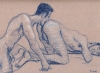  - "Erotic Life Drawings" - <i>Warning: Adult Content, please be 18 to view</i> Color Pencil on Toned Paper