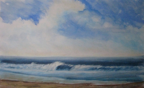DANA GOODFELLOW LANDSCAPES ACRYLIC ON PAPER