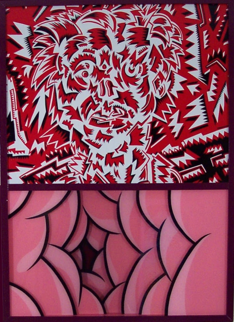 John Weston Miscellaneous Acrylic on Plexiglass and enamel on MDF and Wood