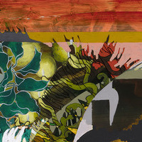  painting Acrylic, sumi ink, collage on paper