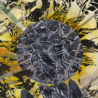  painting Acrylic, sumi ink, collage on paper