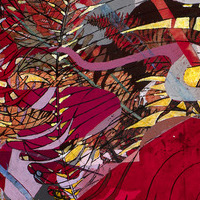  painting Acrylic, sumi ink, collage on paper