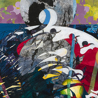  painting Acrylic, sumi ink, collage on paper