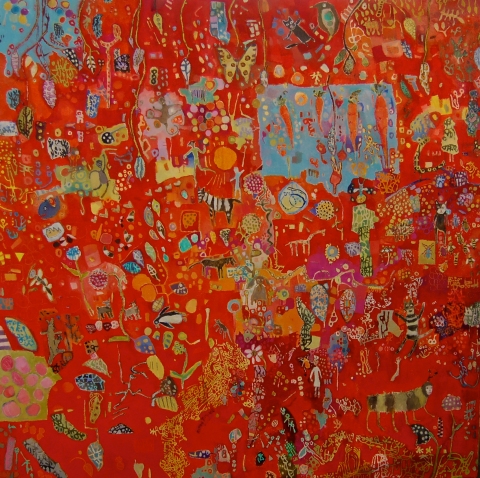 kathy beynette callaloo oil on canvas