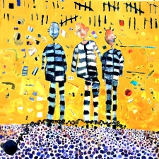 kathy beynette friends acrylic on canvas
