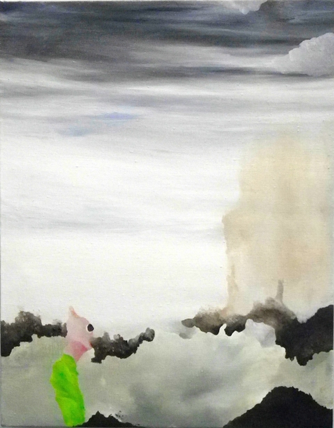 Shy Species painting. oil on linen