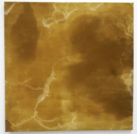 Of Rivers and Religion 9 drawing. rust on linen