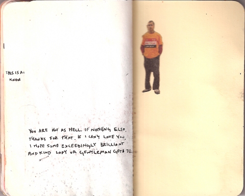 Desire Lines books. ink, watercolor, and collage on paper