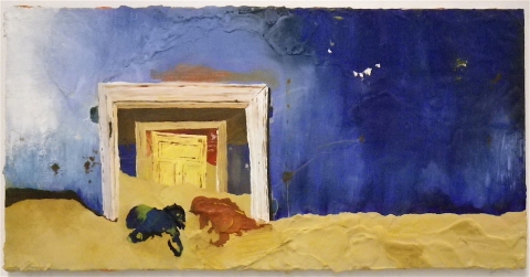 No You First painting. oil on plaster on medite II