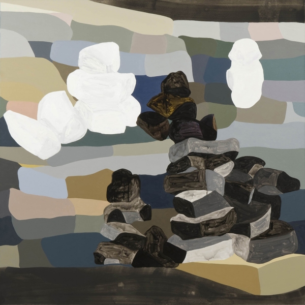 leslie baum half life, half light oil on canvas