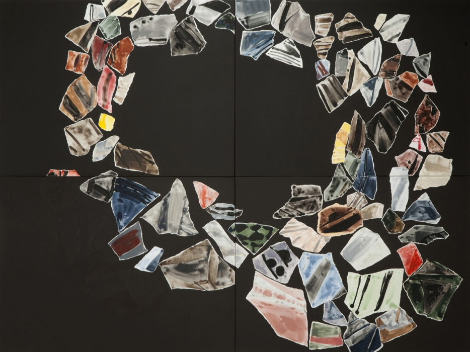 leslie baum axis mundi...paintings Oil on Canvas