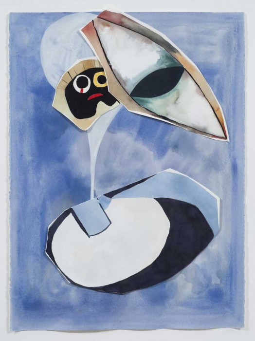 leslie baum the eyes have it...collages Collages Watercolor and Gouache on Arches Paper