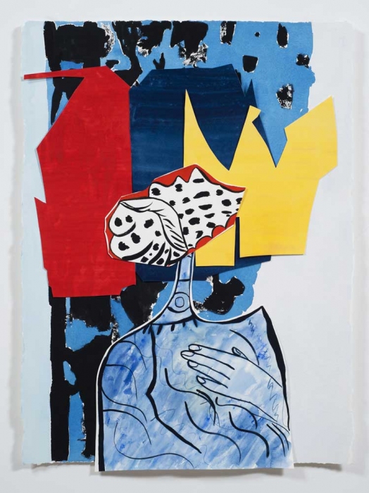 leslie baum the eyes have it...collages Collaged Watercolor and Gouache on Arches Paper