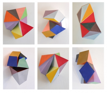 Lisa  Hamilton 2010 works paper, glue, paint