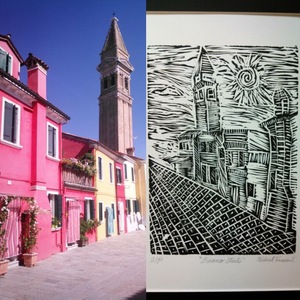Michael Guy Tomassoni Venice Printmaking Series 