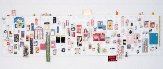 MiYoung Sohn Archive collected items, pegboard