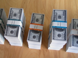 MiYoung Sohn Money b&w laser prints on paper