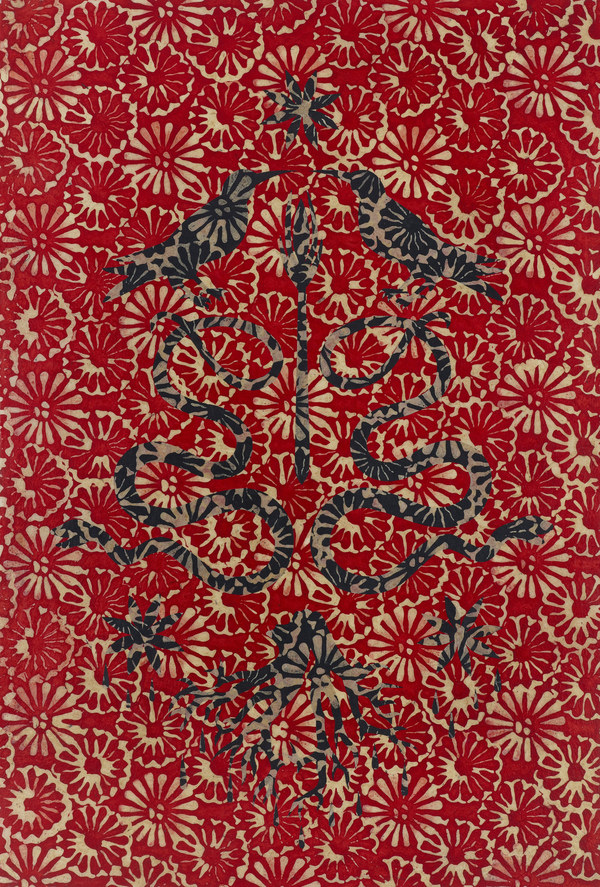  Pam J. Brown Works on Paper handmade batik paper, glue,