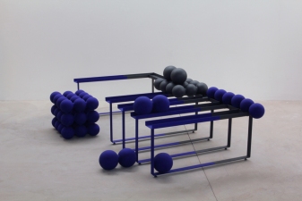 Paul O'Keeffe Sculpture  steel, gypsum, flashe and micaneous iron oxide paints
