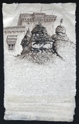 Philip Sugden, Artist Pages From The Manual On Dismantling God Ink and Gouache on Handmade Himalayan Daphne Paper
