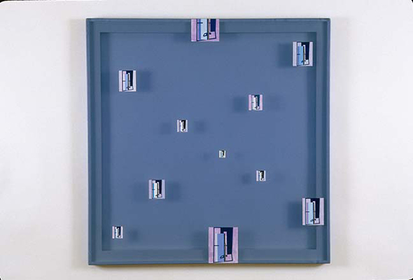 PIERRE LOUAVER  WORK 1999-2002 acrylic paint on polyester