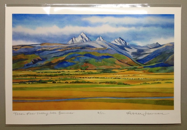 Rebecca Livermore | Paintings Teton River Valley Signed & Numbered Limited Edition Archival Print