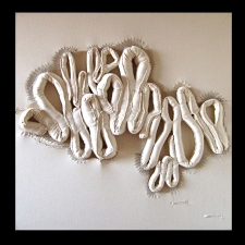 R.Potter Work 2010-2006 canvas with hand stitching and poly fill
