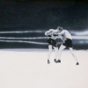  on paper acrylic and spraypaint on paper