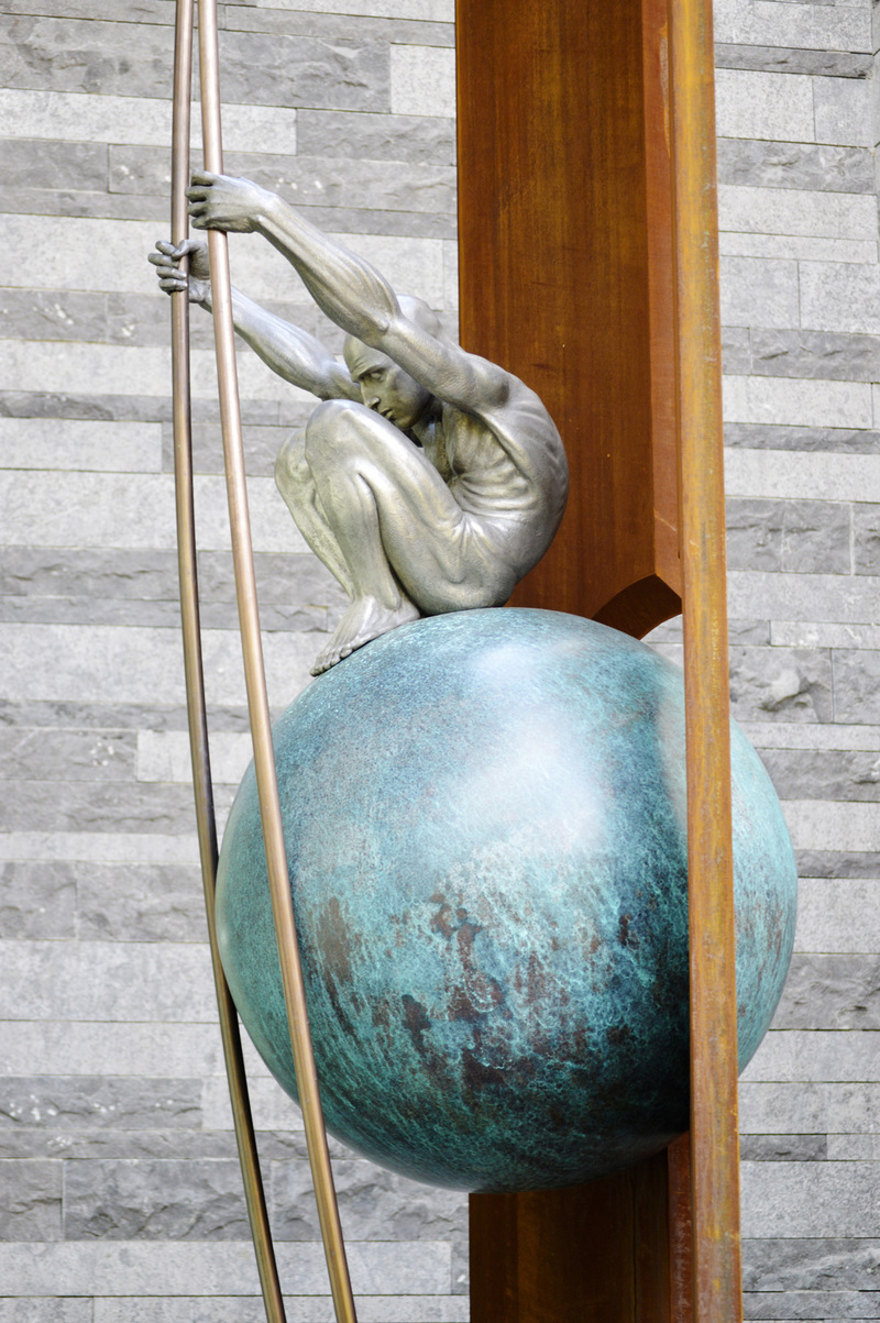 Displacement (detail) Commissioned Bronze, weathering steel