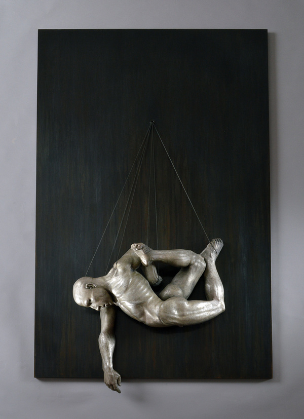 Lyre Waking Dreams Bronze, steel, cable