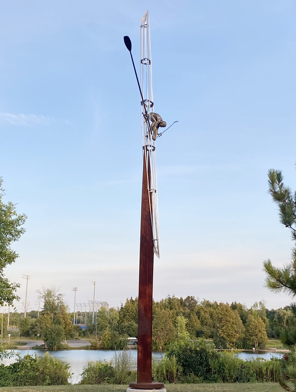 Dead Reckoning Monumental Commissioned Bronze, stainless steel, weathering steel
