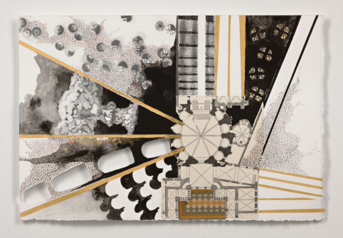 Planning an Epoch Works on Paper Graphite, charcoal, gouache and collage on paper