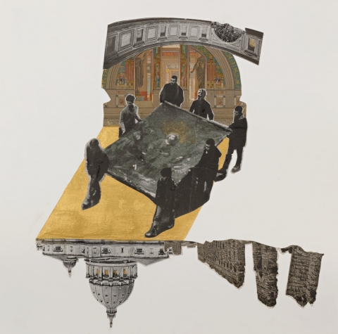 Untitled Works on Paper collage and gouache on paper