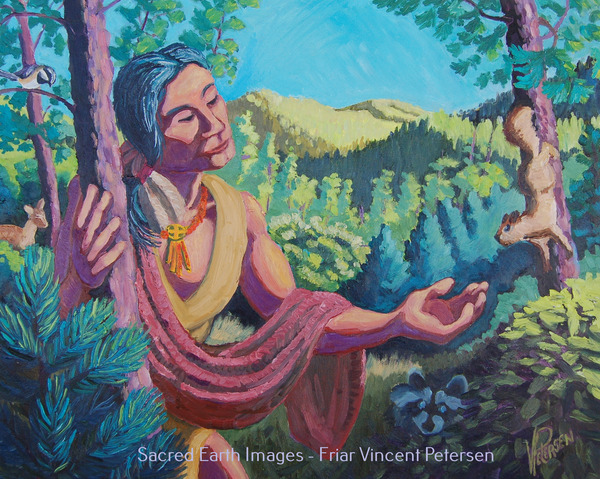 Friar Vincent Petersen Sacred Earth Icons - Gallery 2 Oil on Canvas