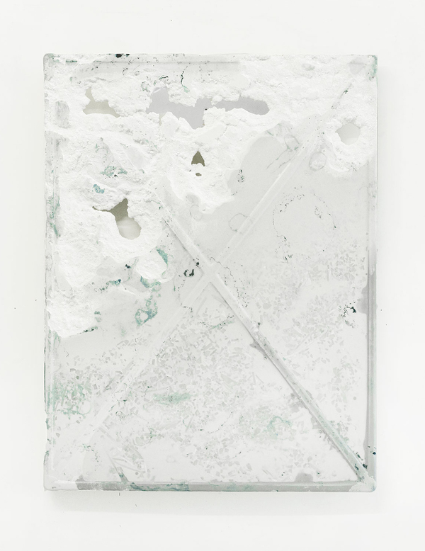 Sarah Elise Hall Slabs marble, glass, porcelain powder, dry pigment, eco resin, hardware