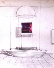stan stroh Apocalyptic Installation Drawings, Photos, Macquette, Painting