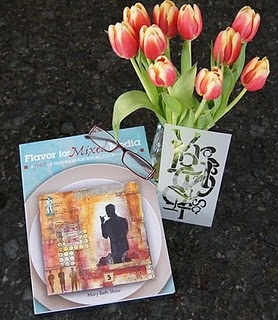 StencilGirl Products Flavor for Mixed Media/Signed copy with Exclusive Stencil 