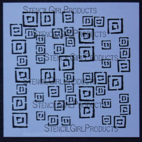 StencilGirl Products Stencils 6x6 Artist Designer - Jessica Sporn