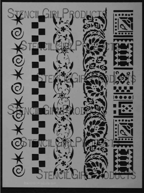 StencilGirl Products Stencils 9x12 Artist Designer - Jessica Sporn