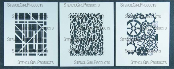 StencilGirl Products Stencil Sets 6x5 Artist Designer - Mary Beth Shaw