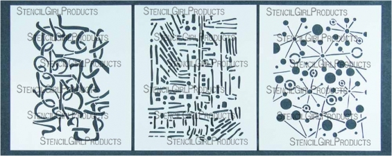 StencilGirl Products Stencil Sets 6x5 Artist Designer - Mary Beth Shaw