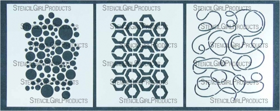 StencilGirl Products Stencil Sets 6x5 Artist Designer - Patricia Baldwin Seggebruch