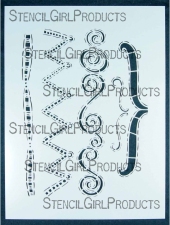 StencilGirl Products Stencils 9x12 Artist Designer - Pam Carriker