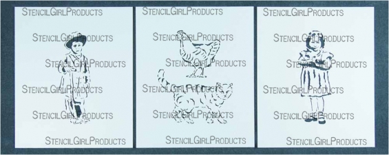 StencilGirl Products Stencil Sets 6x5 Artist Designer - Judy Wise