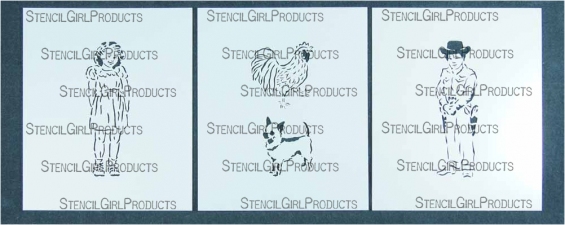 StencilGirl Products Stencil Sets 6x5 Artist Designer - Judy Wise