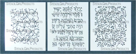 StencilGirl Products Stencil Sets 6x5 Artist Designer - Patricia Baldwin Seggebruch