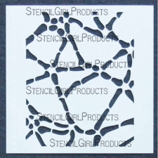 StencilGirl Products Stencils 6x6 Artist Designer - Andrew Borloz