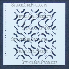 StencilGirl Products Stencils 6x6 Artist Designer - Andrew Borloz